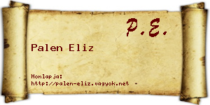 Palen Eliz névjegykártya